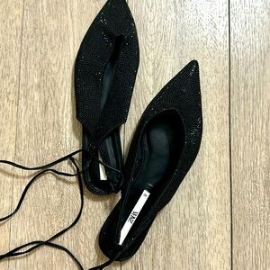 Zara Black Flats